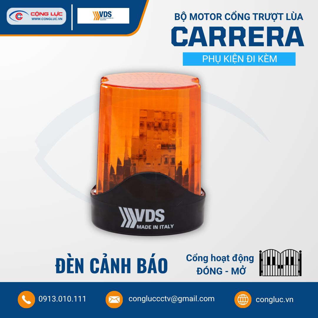 Bộ Motor Cổng Trượt Lùa VDS CARRERA