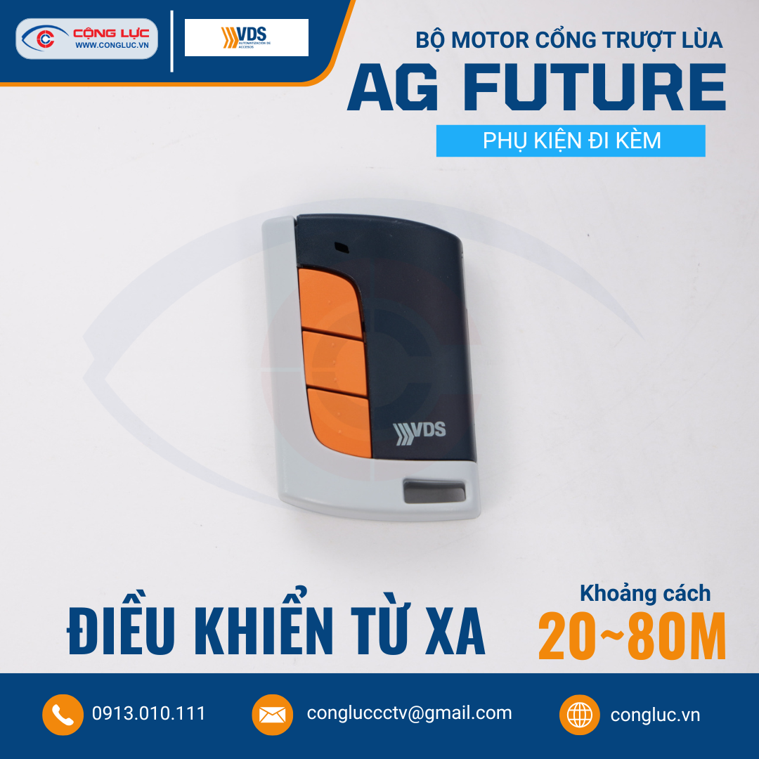 Bộ Motor Cổng Trượt Lùa VDS AG FUTURE