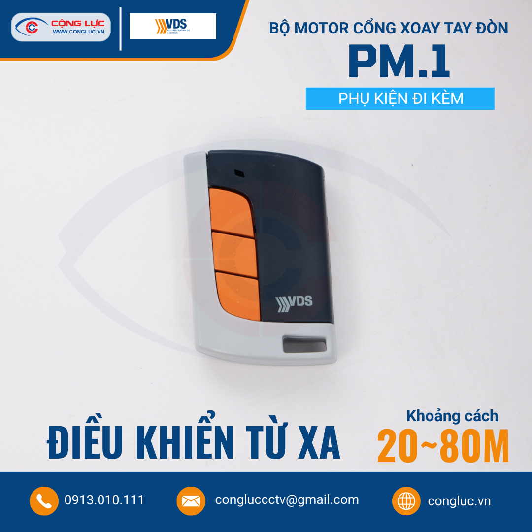 Bộ Motor Cổng Xoay Tay Đòn PM.1
