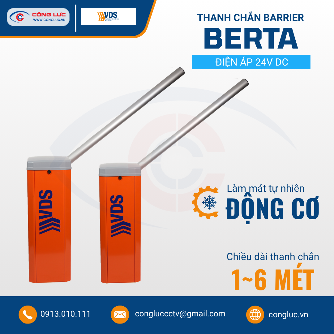 Thanh Chắn Barrier BERTA - Tự Động Hoá Cho Rào Chắn Đường Bộ