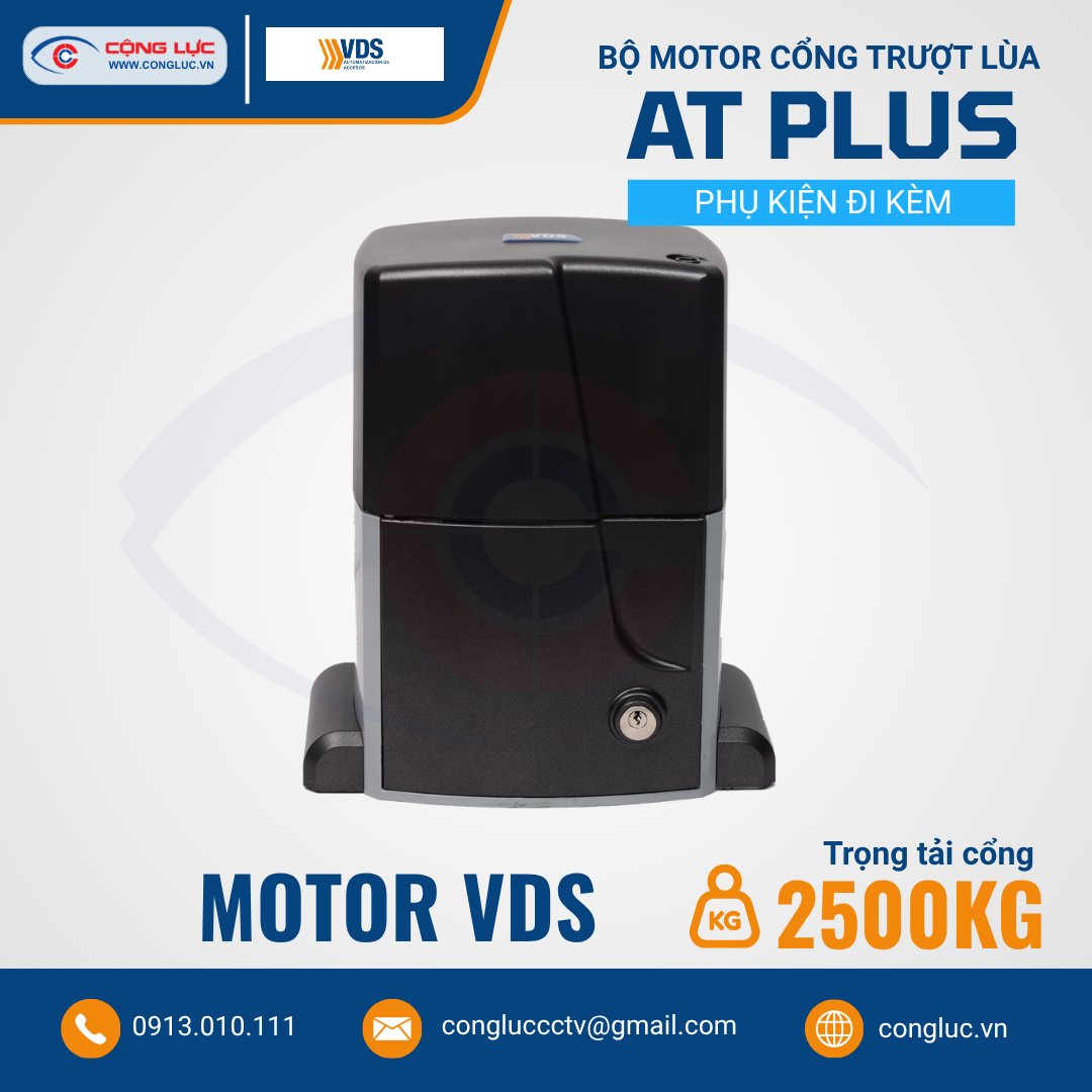 Bộ Motor Cổng Lùa Tự Động VDS AT PLUS