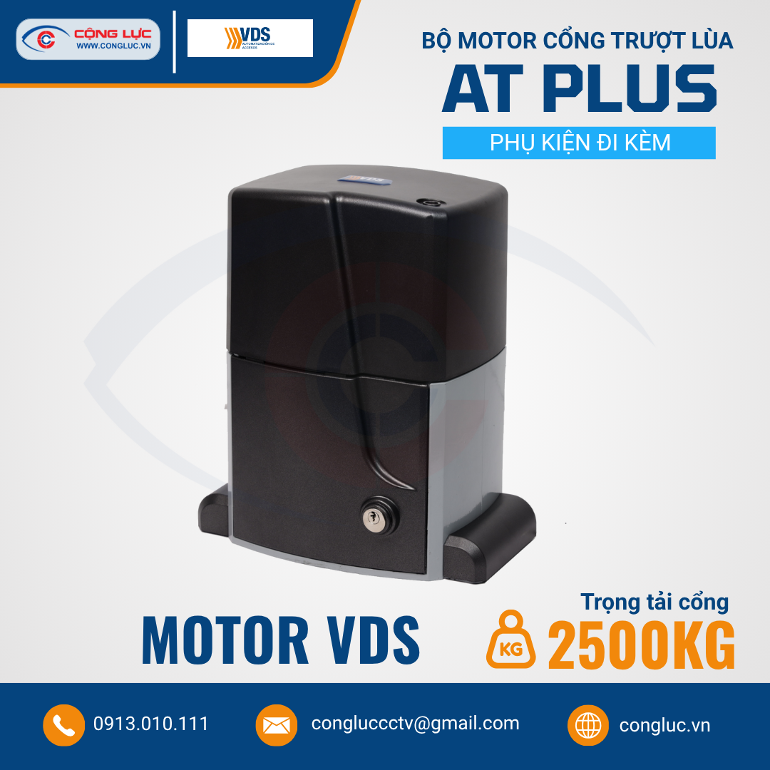 Bộ Motor Cổng Lùa Tự Động VDS AT PLUS