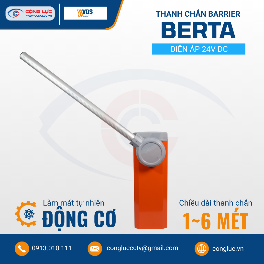 Thanh Chắn Barrier BERTA - Tự Động Hoá Cho Rào Chắn Đường Bộ