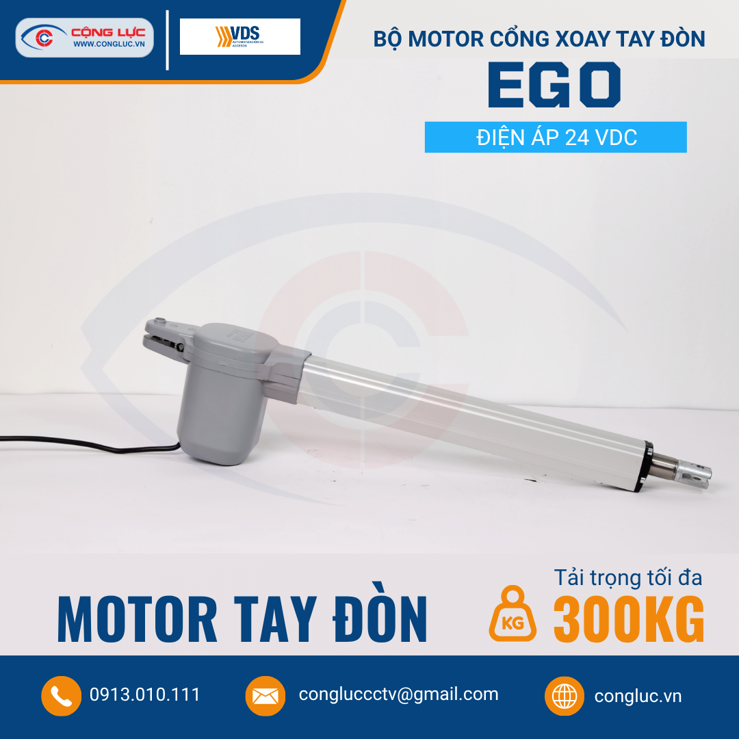 Bộ Motor Cổng Xoay Tay Đòn EGO