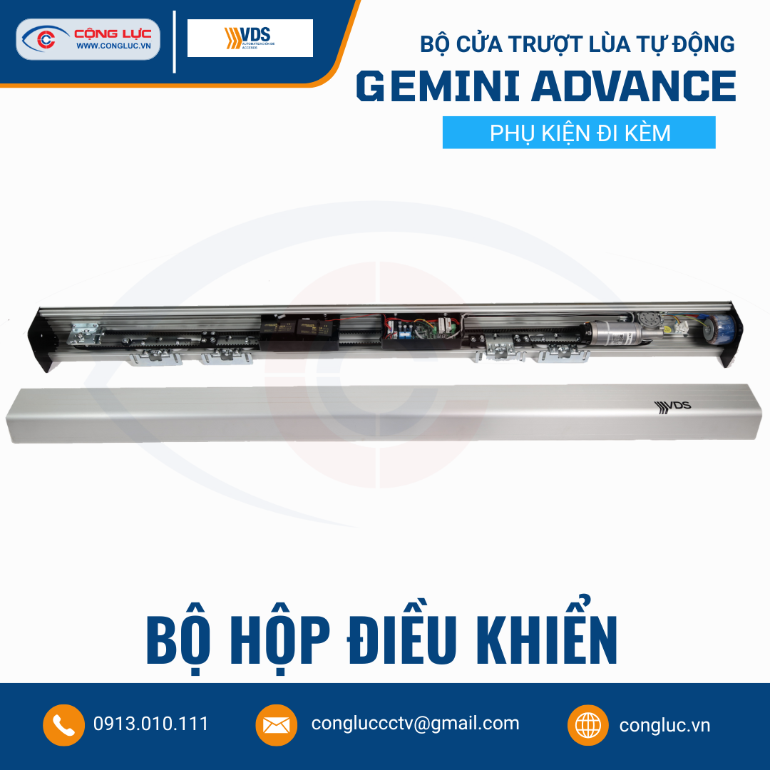 Bộ Điều Khiển Cửa Trượt Lùa Tự Động VDS GEMINI ADVANCE