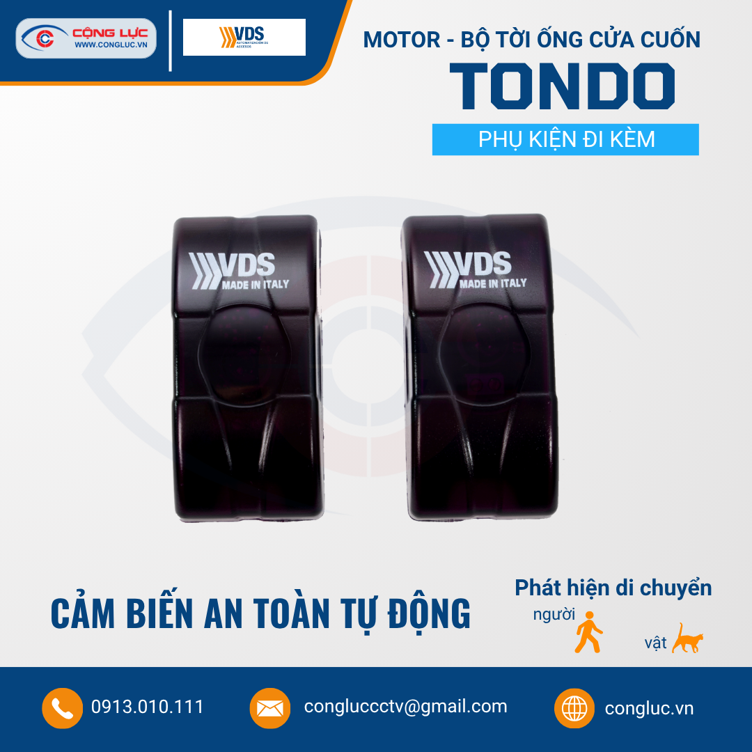 Motor Bộ Tời Ống VDS TONDO – Điều Khiển Cửa Cuốn