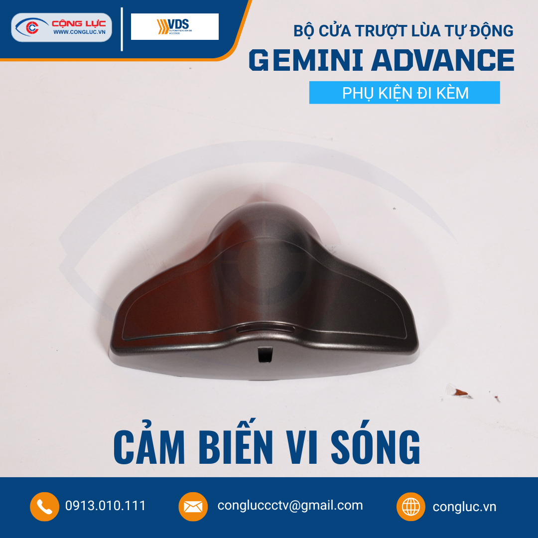 Bộ Điều Khiển Cửa Trượt Lùa Tự Động VDS GEMINI ADVANCE
