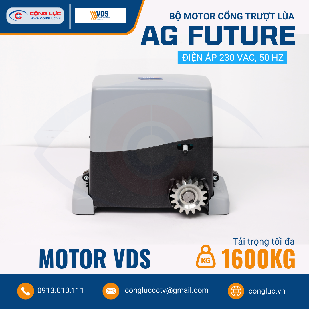 Bộ Motor Cổng Trượt Lùa VDS AG FUTURE