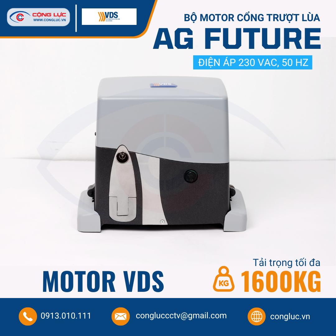 Bộ Motor Cổng Trượt Lùa VDS AG FUTURE