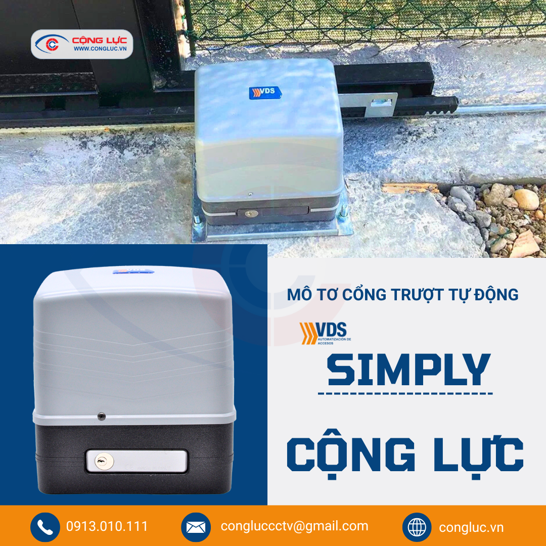Bộ Motor Cổng Trượt Lùa VDS SIMPLY