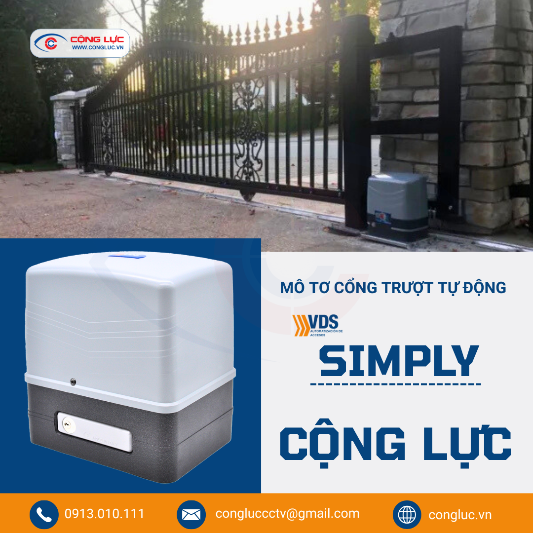 Bộ Motor Cổng Trượt Lùa VDS SIMPLY