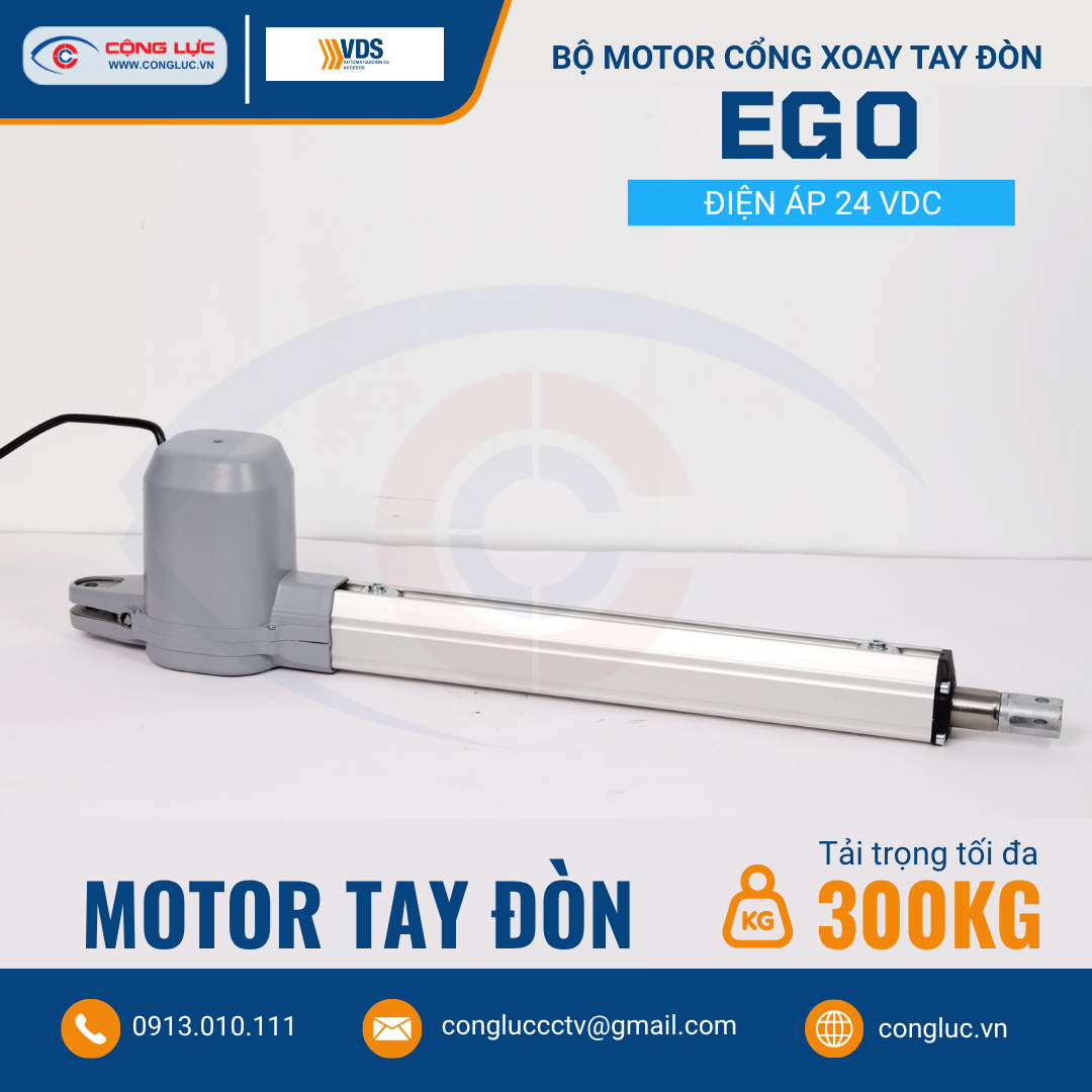 Bộ Motor Cổng Xoay Tay Đòn EGO