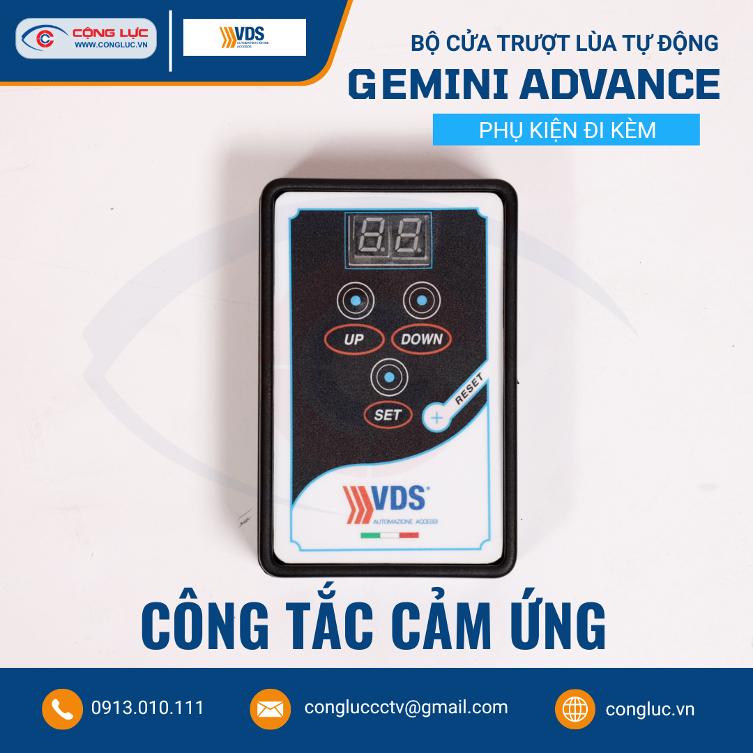 Bộ Điều Khiển Cửa Trượt Lùa Tự Động VDS GEMINI ADVANCE