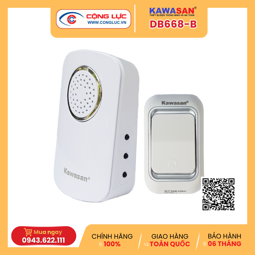 Chuông cửa không dây Kawasan DB668B