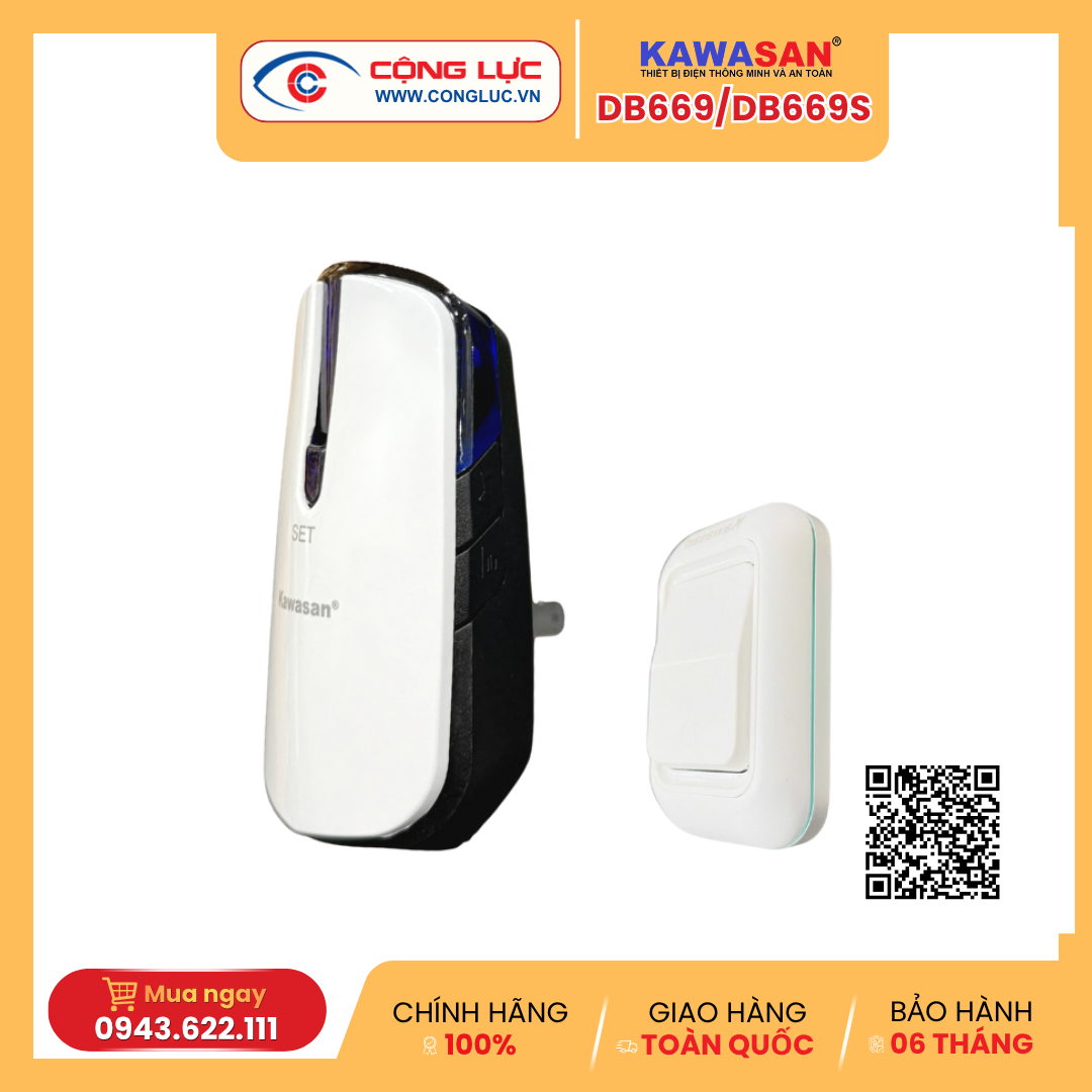 Chuông cửa không dây Kawasan DB669/DB669S