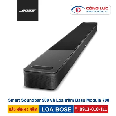 Loa Bose Smart Soundbar 900 và Loa trầm Bose Bass Module 700
