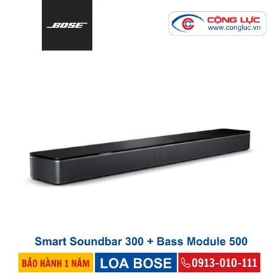 Loa Di Động Bose Smart Soundbar 300 + Bass Module 500