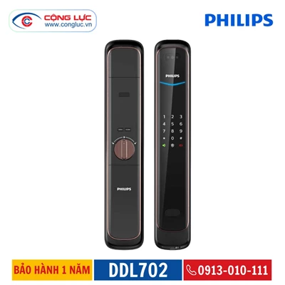Khoá Cửa Thông Minh Philips DDL702 - Nhận Diện Khuôn Mặt