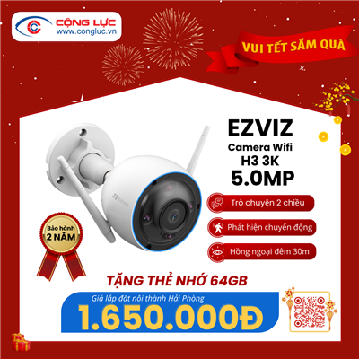 Camera IP Wifi Ezviz H3 3K 5MP