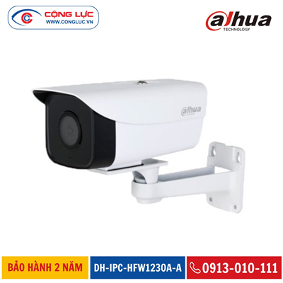 Camera IP Thân Trụ Dahua DH-IPC-HFW1230A-A Hồng Ngoại 80 Mét