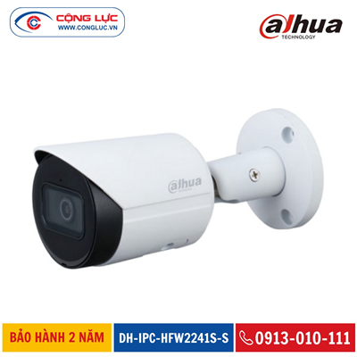 Camera IP Dahua 2MP DH-IPC-HFW2241S-S Hồng Ngoại 30 Mét