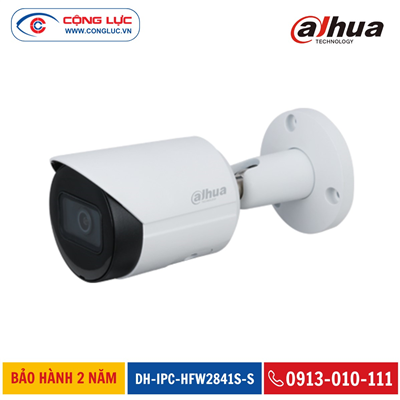 Camera IP Dahua 8MP DH-IPC-HFW2841S-S Hồng Ngoại 30 Mét