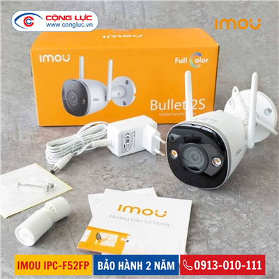 Camera WIFI Imou IPC-F52FP 5MP 3K Ngoài Trời. Có Màu Ban Đêm