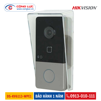 Camera Chuông Cửa IP Không Dây HIKVISION DS-KV6113-WPE1(C)