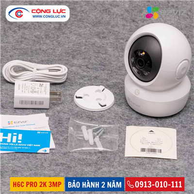 Camera Wifi Trong Nhà Ezviz H6C Pro 2K 3MP