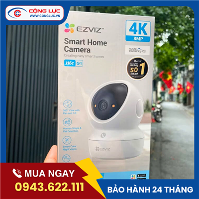 Camera Trong Nhà Ezviz H6C G1 4K 8MP 