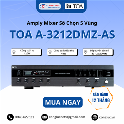 Tăng âm số liền Mixer với MP3 và Zones A-3212DMZ-AS