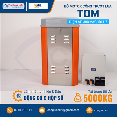 Bộ Motor Cổng Trượt Lùa VDS TOM 