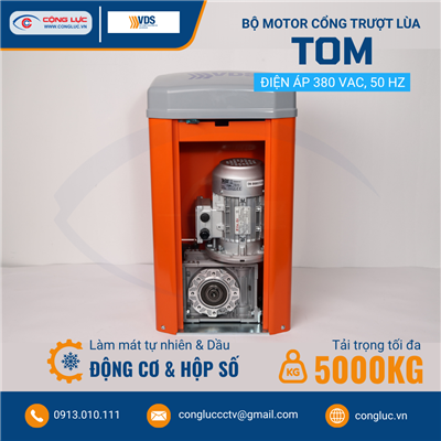 Bộ Motor Cổng Trượt Lùa VDS TOM 