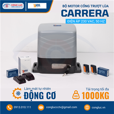 Bộ Motor Cổng Trượt Lùa VDS CARRERA