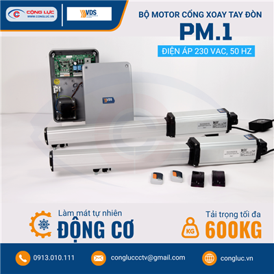 Bộ Motor Cổng Xoay Tay Đòn PM.1