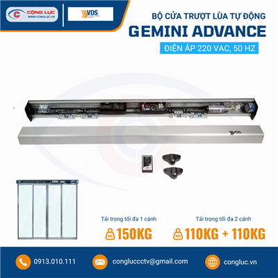 Bộ Điều Khiển Cửa Trượt Lùa Tự Động VDS GEMINI ADVANCE