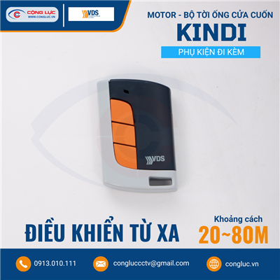Motor Bộ Tời Ống VDS KINDI – Điều Khiển Cửa Cuốn, Mái Hiên, Mành Rèm