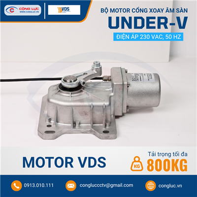 Bộ Motor Cổng Xoay Âm Sàn UNDER-V - Hộp Đế Inox