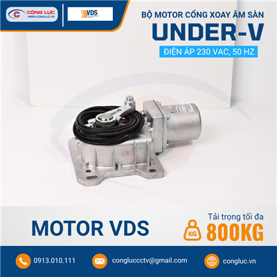 Bộ Motor Cổng Xoay Âm Sàn UNDER-V - Hộp Đế Inox