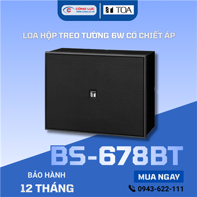 Loa hộp treo tường 6W kèm chiết áp TOA BS-678BT