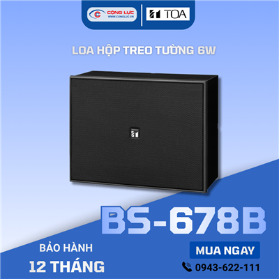 Loa hộp 6W màu đen TOA BS-678B