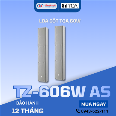  Loa cột màu trắng TOA 60W TZ-606W AS