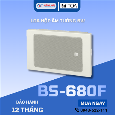 Loa hộp âm tường 6W TOA BS-680F