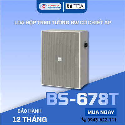 Loa hộp treo tường 6W Có Chiết Áp TOA BS-678T