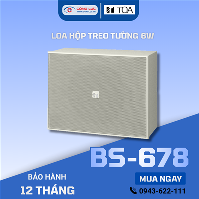 Loa hộp 6W màu trắng TOA BS-678