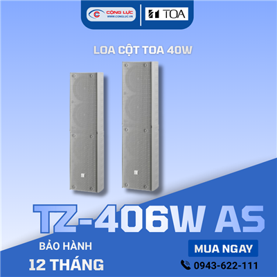 Loa cột 40W màu trắng TOA TZ-406W AS