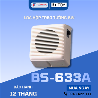 Loa hộp treo tường 6W TOA BS-633A