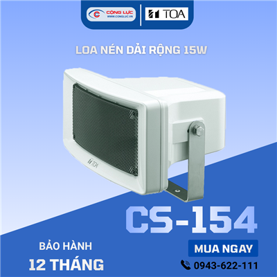 Loa nén dải rộng chống nước 15W TOA CS-154