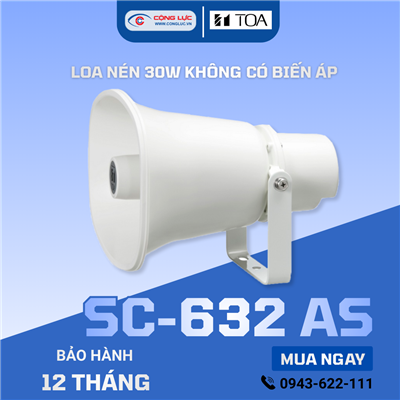Loa nén phản xạ vành chữ nhật 30W TOA SC-632 AS