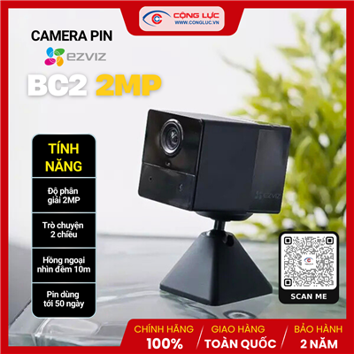 Camera Wifi Ezviz BC2 Chạy Bằng Pin